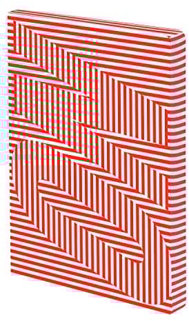 Nuuna Notizbuch A5+ | Graphic L - On - Off | Dotted Journal | 3,5mm Punktraster | 256 nummerierte Seiten | 120g Premium-Papier | Leder weiß | nachhaltig produziert in Deutschland