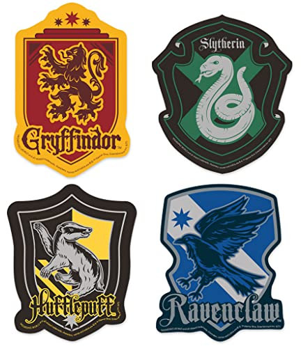 Paper House Productions Harry Potter Houses of Hogwarts Wappen gestanzt 7,6 cm Vinyl-Aufkleber-Set