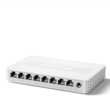 Tenda SM108 8-Port 2.5G Network Switch, Unmanaged Ethernet Switch | Plug and Play, Fanless Design, Desktop & Wall Mount, for Gaming, NAS, Server, WiFi 6/7 AP