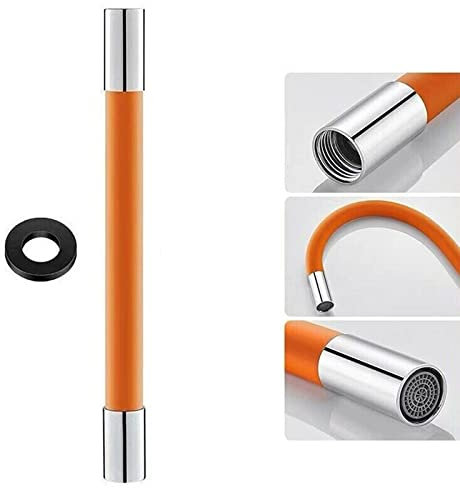 FGYZYP Tubo di prolunga universale per rubinetto, tubo di estensione schiumogeno girevole a 360°, flessibile regolabile per allungamento del rubinetto tubo in silicone per cucina, bagno, giardino,