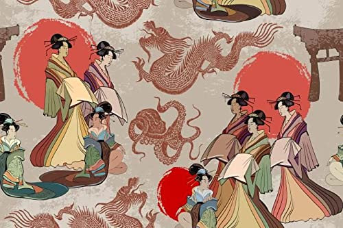 Kuchendekoration in Japan Asien (Japanisches Geisha)