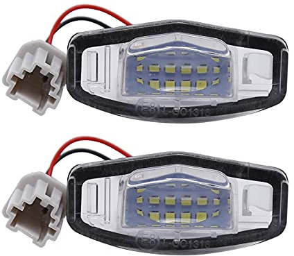 2 Pcs LED License Plate Light Fit for Honda Accord Civic Acura TSX TL ILX Odyssey