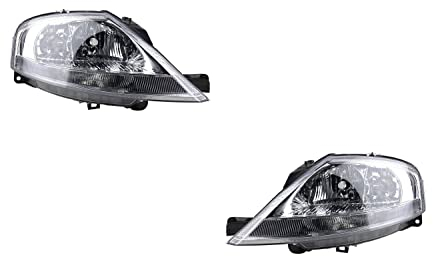 Johns, Juego de faros delanteros para Citroen C3 02/02. Juego H7/H1 izquierdo y derecho