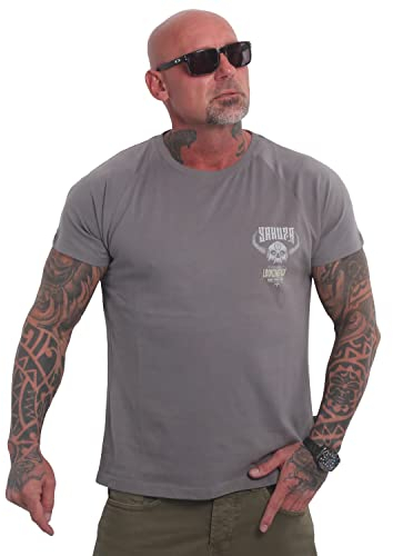 Yakuza Herren Say10 T-Shirt, Steel Gray, 4XL
