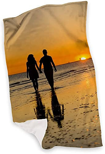 Plaid Personalizzato con Foto Frase dedica Coperta in Pile Varie Misure Idea Regalo Accessori Coperta Invernale Decorazioni casa Divano Letto Tumblr Amore Anniversario Compleanno Natale (100x150cm)