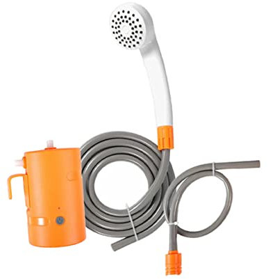 CLISPEED 1 Set Electric Shower Compact Outdoor Shower Rechargeable Shower Head Outdoor Shower Head Pump Portable Outdoor Shower Kit Portable Shower Kit Car Kit Backpack Abs Travel Camping