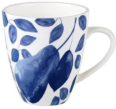 Maxwell & Williams AW0612 Giverny Becher aus Porzellan, Blau, 350 ml