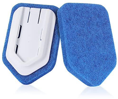 Schrubbtuchpad Passen Apobob Bad Schrubber mit Stiel für Dusche Reinigungsbürste zum Reinigen von Badezimmer, Toilette, Balkon