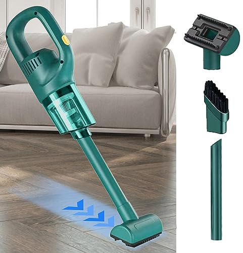Handheld Vacuum Cordless, Car Vacuum Cleaner, Portable Mini Hand Held Vacuum Cleaner, Car Hoover with High Powerful Suction for Home Pet Hair and Car Cleaning (Dark Green)
