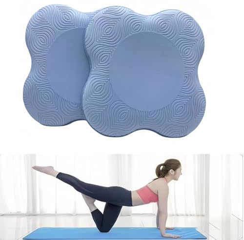 Kenhihi Yoga Knieschützer (2er Set) – Yoga-Requisiten und Zubehör für Fitness, Reisen, Meditation, Knien, Balance, Boden, Pilates-Pads für Knie und Ellenbogen