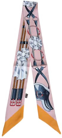 COtheSumay Schal aus 100% Maulbeerseide, für Haare, Handtaschen, Gürtel, Taschen und Geldbörsen, 5,1 x 88,9 cm, Twilly-Halstuch für Damen, Französischer Sattel, 35.5×2