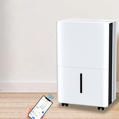 NOALED Deshumidificador Inteligente de Aire eléctrico 860 pies Cuadrados. Ft 53/88 Pint, Purificador de Iones Negativos para absorbentes de Humedad del baño del sótano