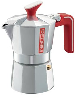 Pedrini Caffettiera Ecomoka, moka 2 tazze, alluminio riciclato certificato