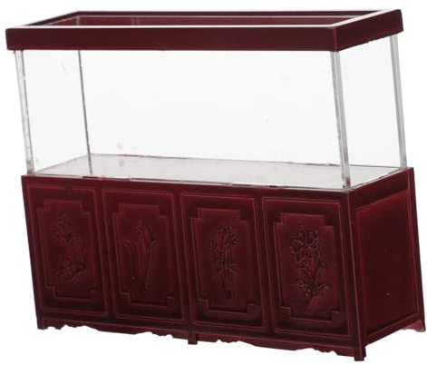 STOBOK Mini Aquarium Partygeschenke Für Kinder Miniatur Hausdekorationen Puppenhaus Miniaturen Aquarium Miniatur Szenen Zubehör Aquarium Und Mini Fisch Puppenhaus