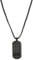 s.Oliver Kette mit Anhänger Edelstahl Herren Halsschmuck, 55+5 cm, Schwarz, Kommt in Schmuck Geschenk Box, 2038876