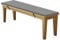 WEALSFUN Stuhlkissen Bankauflage Bankkissen Unterseite Antirutsch Bezug Waschbar Sitzauflag für Fensterbank Gartenbank Schaukel Terrasse Esstisch Outdoor Drinnen,Dunkelgrau 80x40x4CM