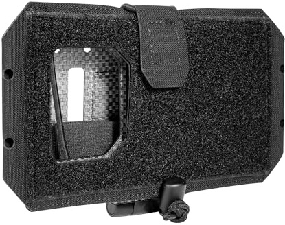 Tasmanian Tiger TT Foldable Phone Plate Klappbarer Smartphone-Halter aus Tegris-Material für Plattenträger, Plate Carrier mit Molle-System; Schwarz