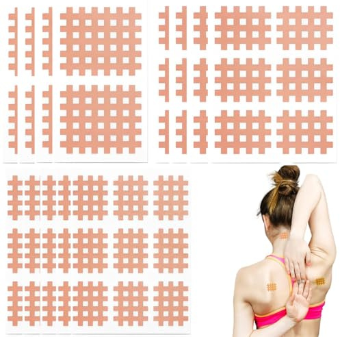 LONZIKP 68 PCS Crosstapes Mix Pack, Original Akupunkturpflaster, inkl. Anleitung, Wasserfest & Extra Starker Halt (36x S, 24x M, 8x L)