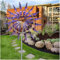 Einzigartige und magische Metall-Windmühle, 3D, kinetisches Windspiel mit Metall-Gartenpfahl, magische Metall-Kinetik-Skulptur, Wind-Metallfänger, Windmühle für den Hof und Garten, Terrasse