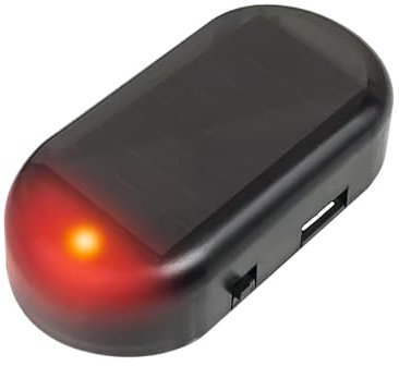 Solarbetriebenes gefälschtes Auto-Alarm-Blinklicht mit rotem LED-Licht, Auto-Alarmanlage, Diebstahlschutz, LED-Sicherheitslicht, simulierter Dummy-Alarm, Warnung für Lieferwagen, Fahrzeug
