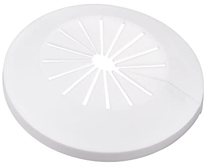 QUARKZMAN 4pcs Cache-tuyau Décoration 30mm-50mm Blanc | Cache-ligne de vidange de tuyau d'eau en plastique PP