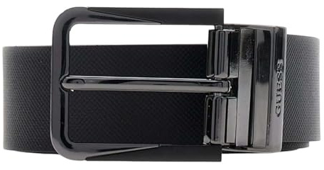 GUESS Leder Gürtel Adjustable & Reversible Belt H35 W105 Black schwarz kürzbar