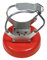 Lumax LX-1413 Magnetischer Fettpressenhalter, robuster Permanentmagnet, hält die Fettpresse fest und sicher, korrosionsbeständige Oberfläche, perfekt für Werkstätten, Gold/Silber