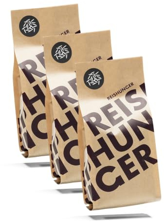 REISHUNGER BIO Schwarzer Reis – 3 x 3 kg – Sorte: Bio Nerone | Vollkornreis mit natürlich schwarzer Farbgebung – Intensiver Vollkorngeschmack – besonders bissfest