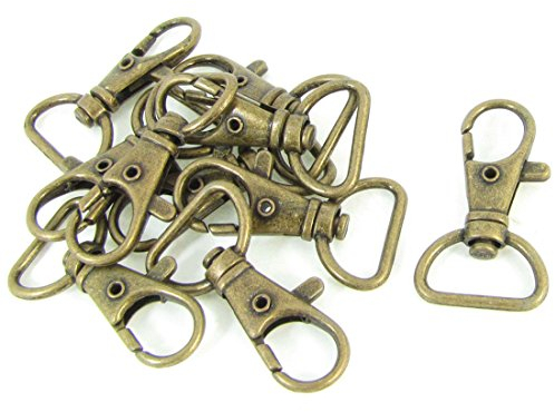 sourcing map 10 Stücke Metall handtaschen Riemen Ornament Tragen Karabiner haken Halbkreis de