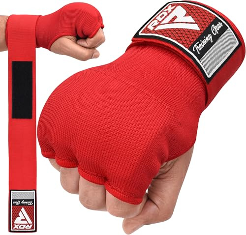 RDX Gel Innenhandschuhe Boxen MMA Muay Thai Training, Elastisch Boxbandagen 100cm Lang Handgelenkbandagen, Kampfsport Sparring Handbandagen Inner Boxing Gloves Punchingbälle Punchinghandschuhe