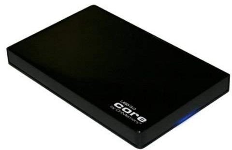 Airy CnMemory 6,35cm 2,5 core USB 3.0 HDD SATA Festplatten Gehäuse mit Kabel Bulk Hier Leergehäuse ohne Festplatte