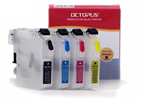 Fill In, Quickfill Patronen kompatibel mit Brother LC-227, LC-225 mit Autoreset Chips