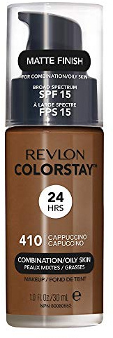 Revlon Colorstay SPF 15 Makeup Foundation for Combination/Oily Skin, Cappuccino, 1 Fl Oz