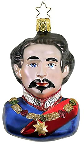 Inge-glas Weihnachts-Hänger König Ludwig II Büste