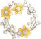 Equilibrium Broche Jonquille Radiante Ronde 279412, Argent