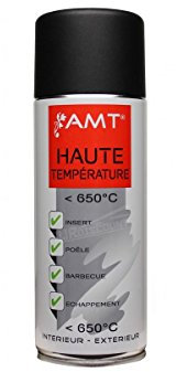Peinture aérosol Noir haute température AMT 330 ml