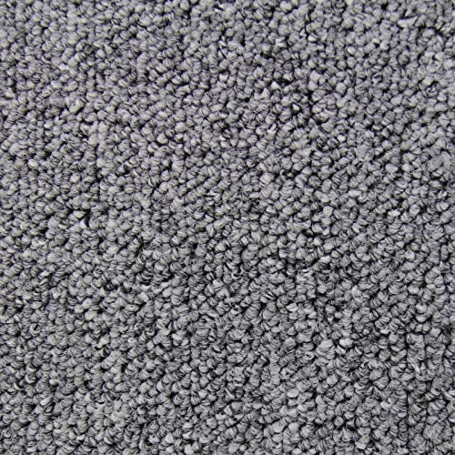 Dalle de Moquette Ultra-Résistant Couleur Gris Platine pour Usage Professionnel, Paquet de 20 Dalles de 50cm x 50cm (Superficie de 5m²)