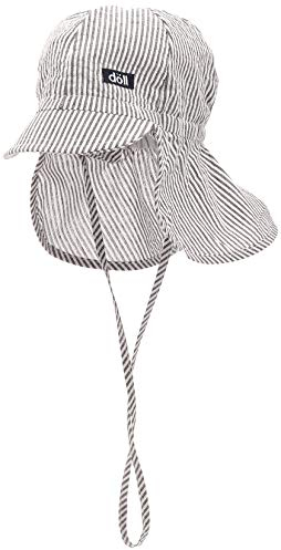 Döll Unisex Baby Bindemütze mit Schirm und Nackenschutz Mütze, Blau (Total Eclipse|Blue 3000), (Herstellergröße: 47)