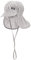 Döll Unisex Baby Bindemütze mit Schirm und Nackenschutz Mütze, Blau (Total Eclipse|Blue 3000), (Herstellergröße: 47)