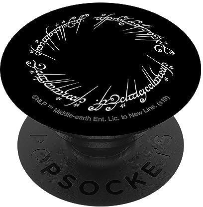PopSocket : PopGrip The Lord of the Rings Mordor Script - PopSockets Ausziehbarer Sockel und Griff für Smartphones und Tablets