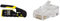 Klein Tools Pass-Thru Modular Wire Crimper & Pass-Thru Modular Data Plug, RJ45 CAT6, Pass Through Connectors 10-Pack Klein Tools VDV826-729