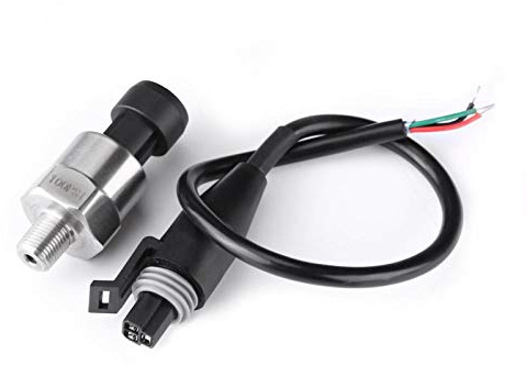 Sensore Per Pressione Olio Auto, Trasduttore Di Pressione, Sensore Di Pressione In Acciaio Inossidabile Con Filettatura Npt 1/8 per Olio Combustibile Aria Acqua(100psi)