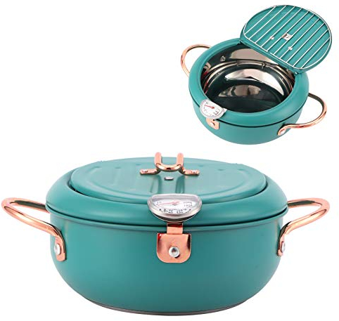 Friteuse de cuisson, friteuse en acier inoxydable Avec un niveau d'huile pour cuisinière à gaz, cuisinières à induction et cuisinière électrique