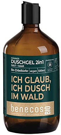 Benecos Zirbelkiefer Duschgel, 2in1 Haut+Haar, 500ml (3)