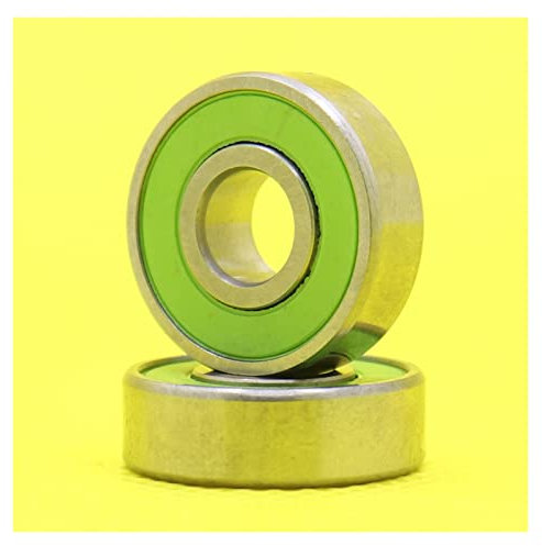 NESHO 2 Stück 608RS Kugellager, 8 x 22 x 7 mm, ABEC-7 440C Edelstahlring, Si3N4, Keramik-Kugellager, Metall, Fidget Spinner S608RS