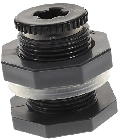 TEHAUX Unterlegscheiben Aquariums Adapter Connector Replacement Fitting Tubs Tank Pools Pvc Barrels Tanks Water Part for Rain Bucket Plug with Connect Bulkhead Regentonnenschlauch