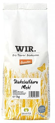 Wir. Bio Power Bodensee Dinkelvollkornmehl 1kg