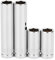 MIXPOWER 4PCS 1/4Drive 8mm Deep&Shallow Socket, 6 Point, Cr-V Steel, 8mm