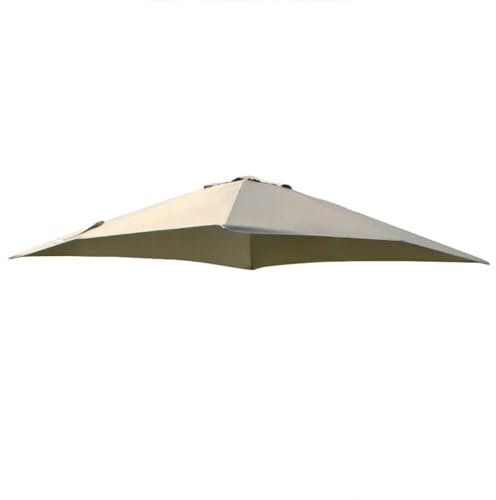 Decor Space Telo di ricambio per ombrellone Saturno copertura in poliestere 220 g/m² (3 x 4 mt, Tortora)