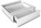 IVOL Schreibtisch Schublade Weiß 42 x 41 x 10 cm - Schublade unter Schreibtisch Metall- Ausziehbarer Unterbau Schublade für Schreibtisch - Aufbewahrungsbox